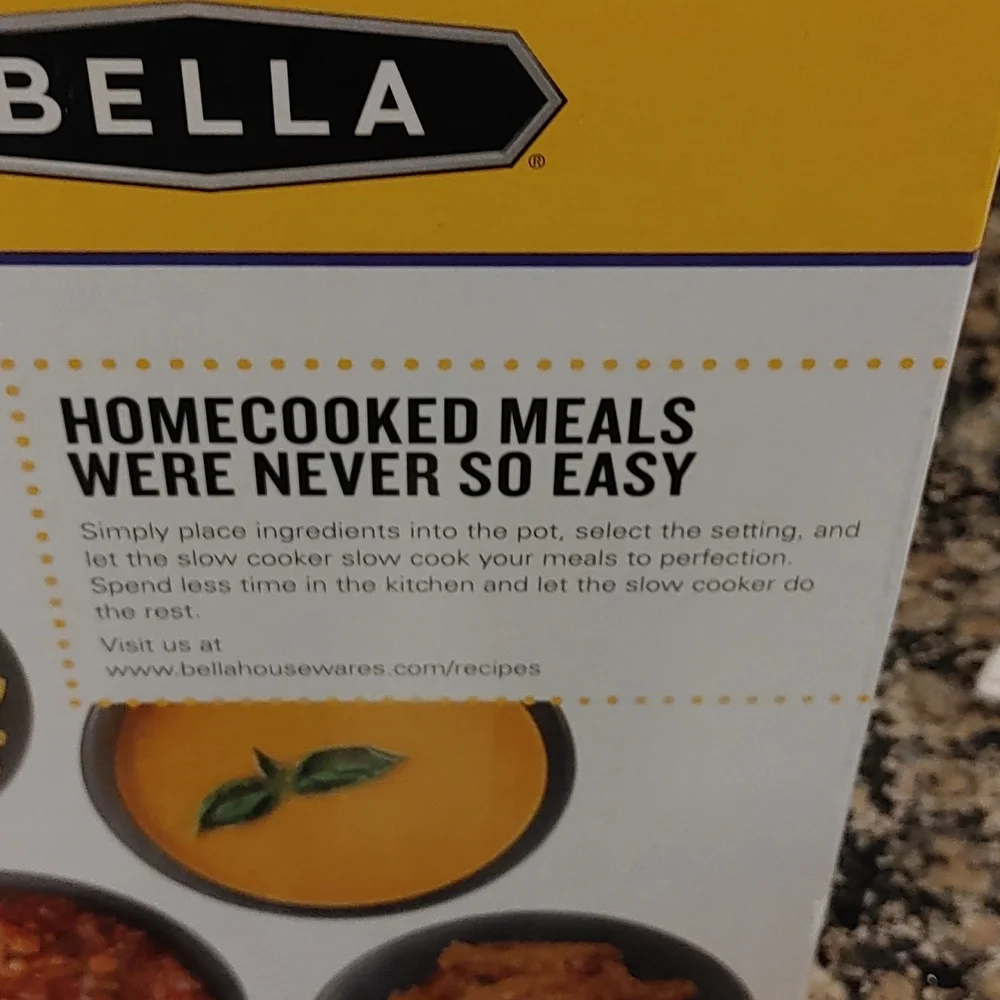 Bella slow cooker, Cheese Warmer 1.5 Quart, New